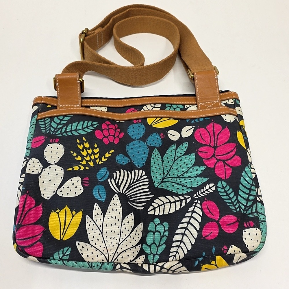 Fossil Eliza Crossbody Bag Purse Floral Botanical Summer Boho Festival - Picture 2 of 10